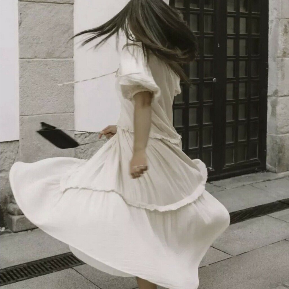 Zara Tiered Midi Dress - Picture 5 of 16